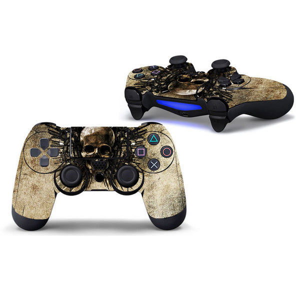 Blue Skull Protective Cover Sticker For PS4